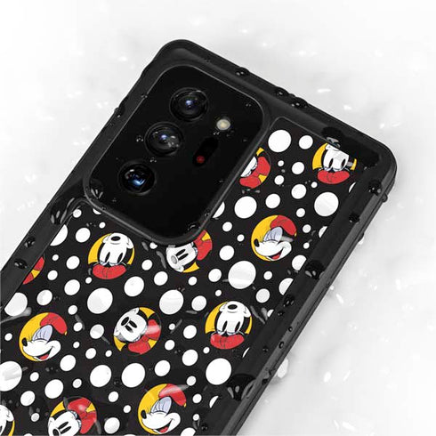 Disney Minnie Mouse Bubbles Face Pattern Galaxy Note20 Ultra 5G Waterproof Case